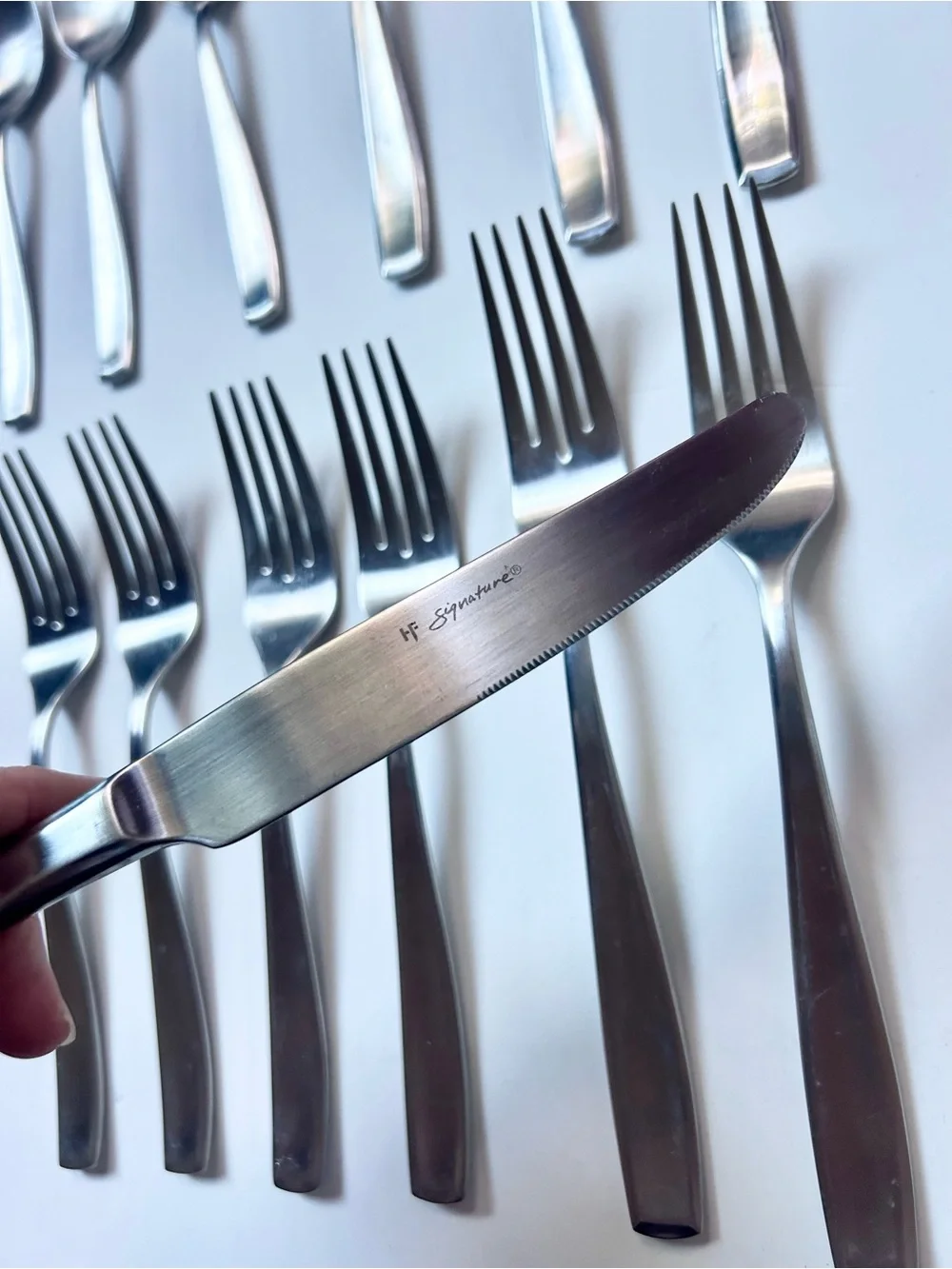 Hampton Forge Signature 18/10 Stainless Steel Flatware 17 Piece Set